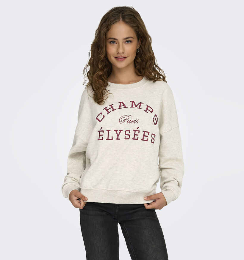 JDY Mesa Life Sweatshirt en Beige pour femmes (378317)