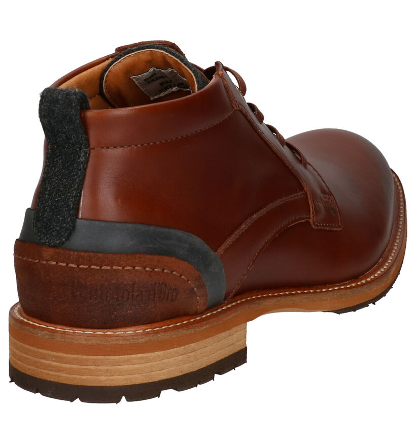 Pantofola d'Oro Pizzoli Mid Cognac Geklede Boots in leer (257413)