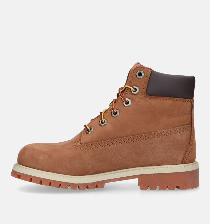 Timberland 6IN Premium WP Bottines en Cognac pour filles, garçons (329097) - pour semelles orthopédiques