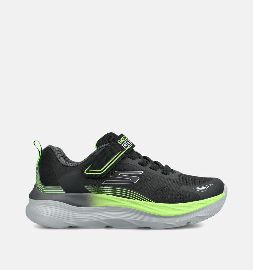 Skechers Max Run Zwarte/Fluo Sneakers voor jongens (376847) - geschikt voor steunzolen