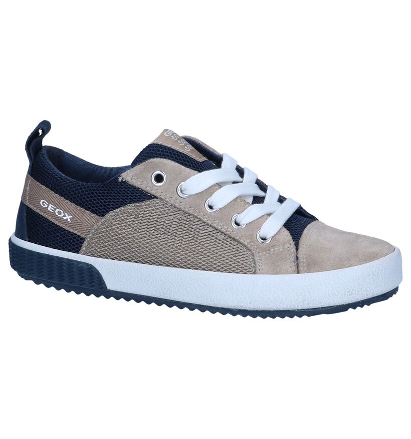 Geox Chaussures basses en Beige foncé en textile (237933)