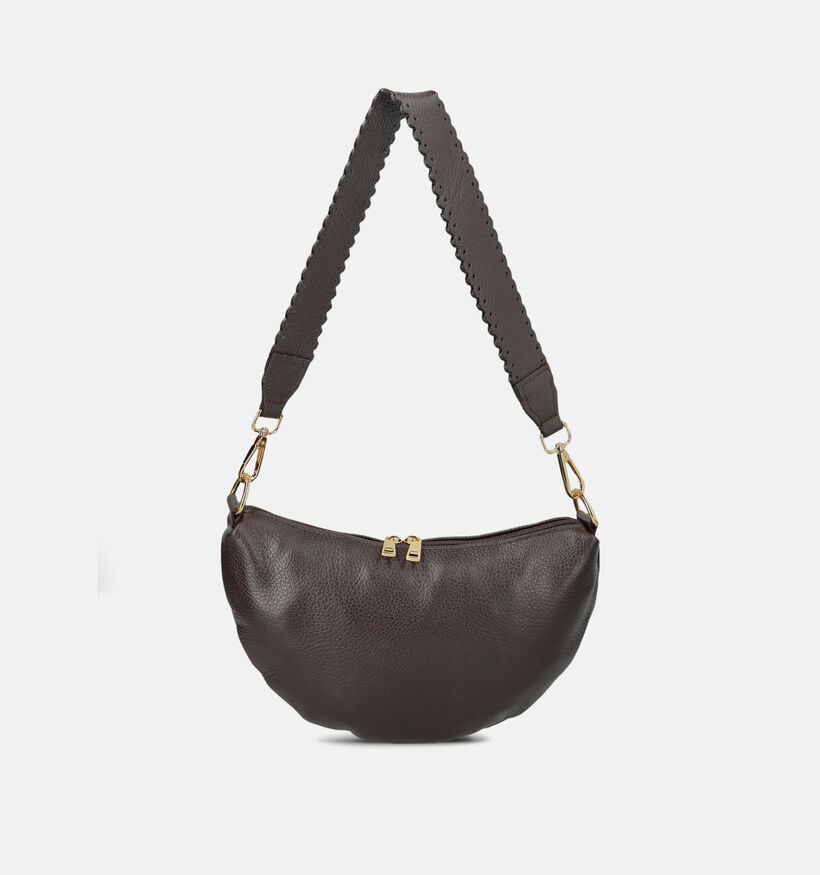 Via Limone Donkerbruine Crossbodytas voor dames (385050)