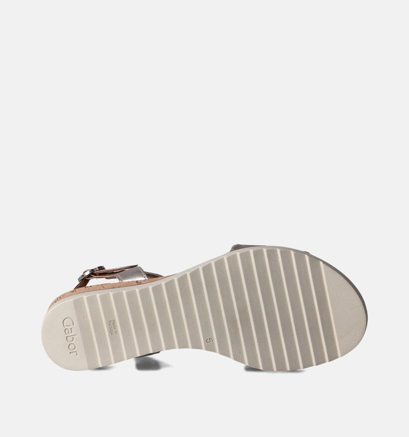Gabor Gouden Sandalen met sleehak voor dames (352035)