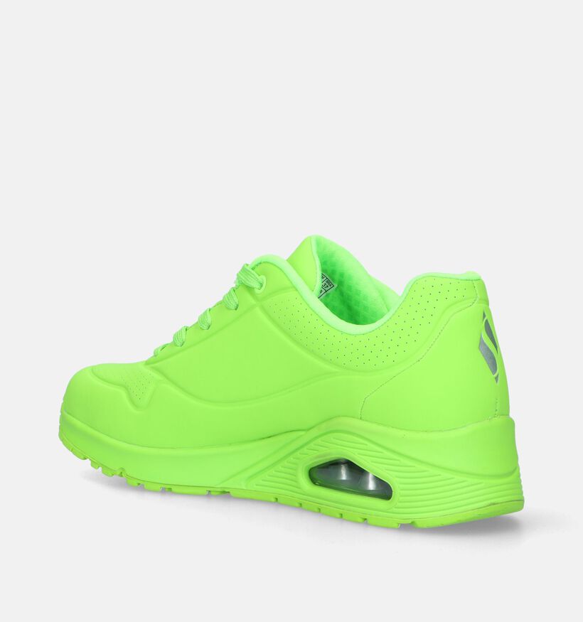 Skechers Uno Night Shades Groene Sneakers voor dames (342447)
