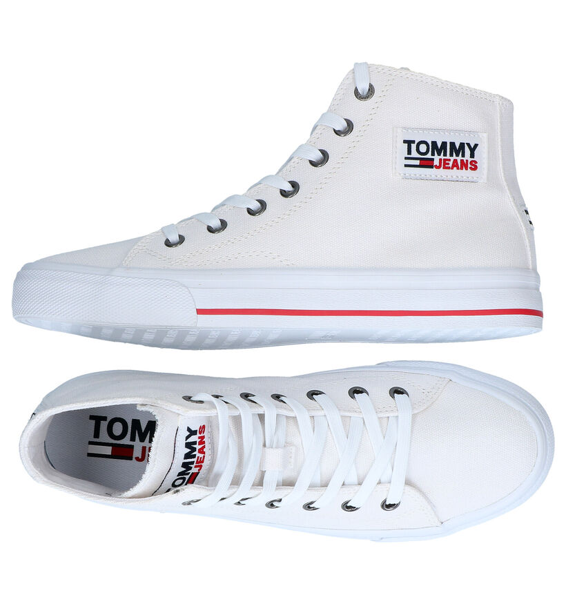 Tommy Hilfiger Witte Sneakers in stof (285395)
