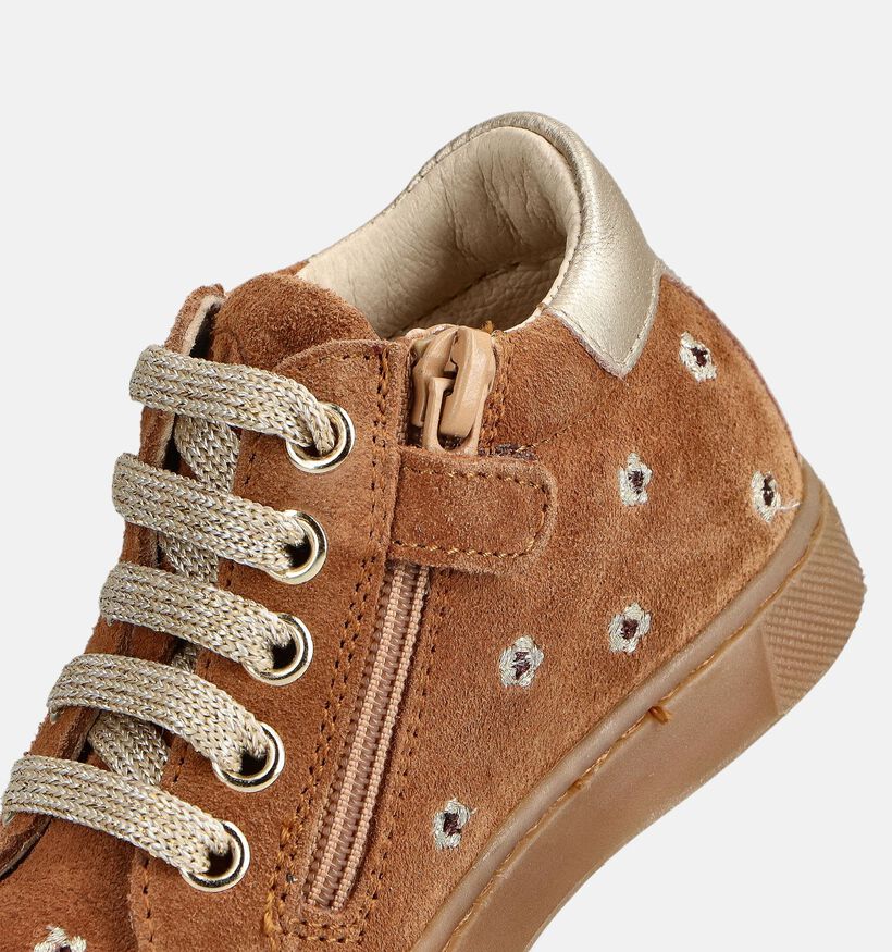 Naturino Lichtbruine Veterschoenen voor meisjes (364292)