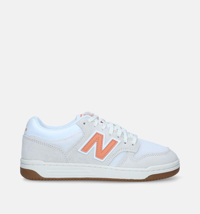 New Balance BB 480 Baskets en Blanc pour femmes (343065) - pour semelles orthopédiques