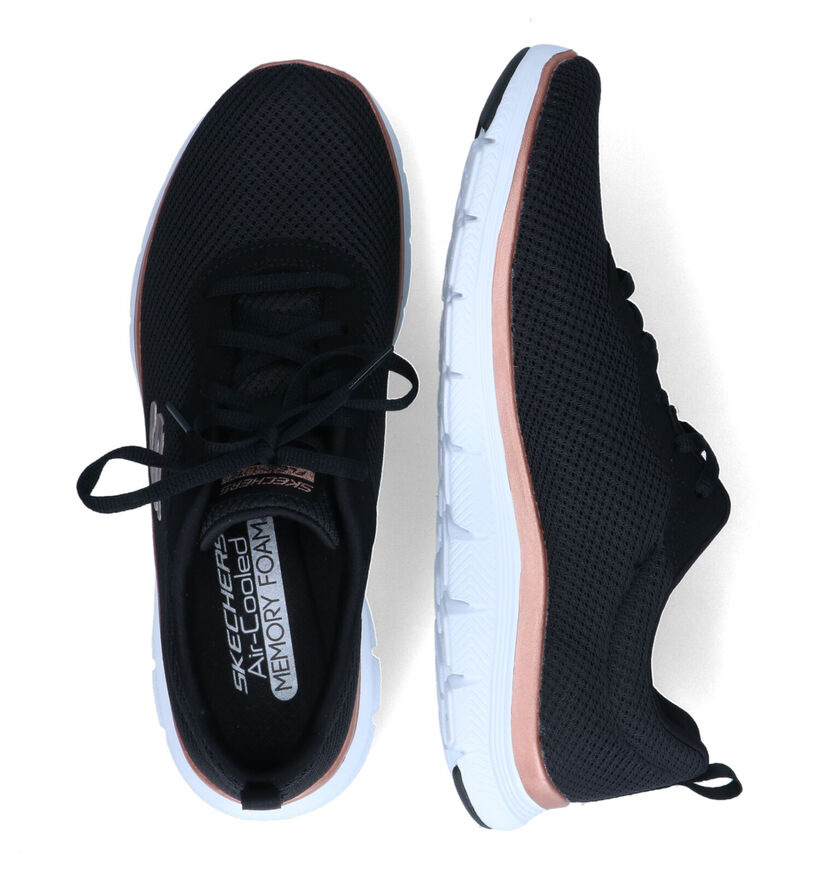 Skechers Flex Appeal 4.0 Baskets en Noir pour femmes (310633)