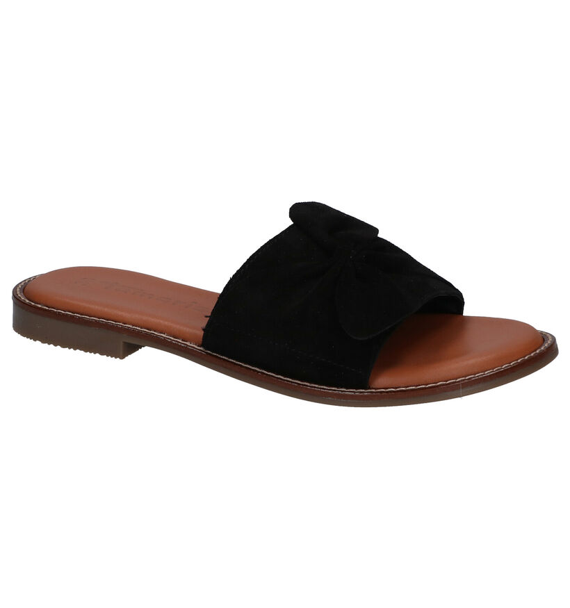 Tamaris Touch it Mules en Noir en daim (291663)