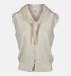 Orfeo Nalani Ecru Mouwloze Cardigan voor dames (371938)