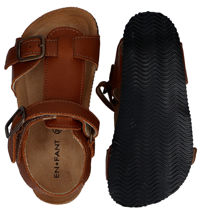 Enfant Sandales en Cognac en cuir (288899)