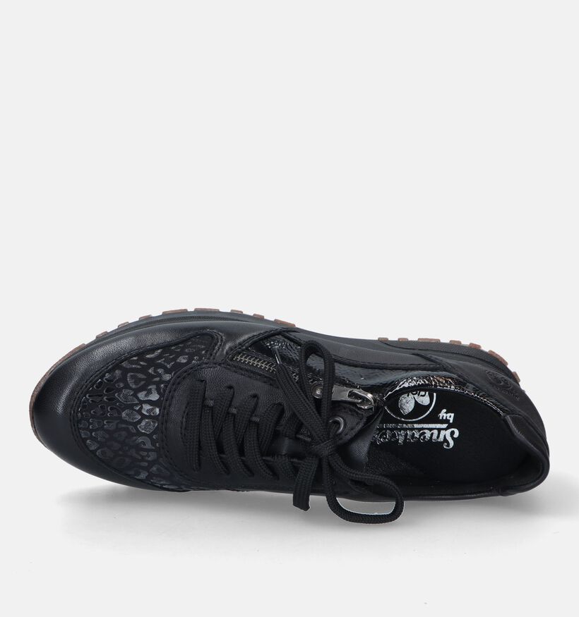 Rieker Zwarte Lage sneakers voor dames (328424) - geschikt voor steunzolen