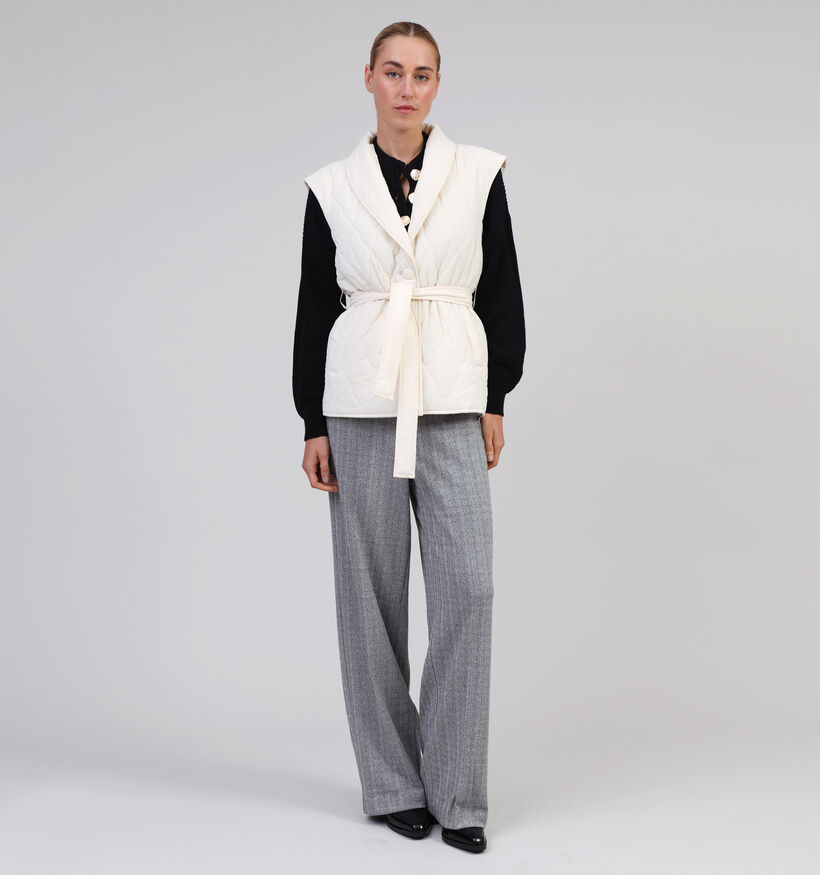 Vila Marsa Veste mattelasé courte en Beige pour femmes (345023)