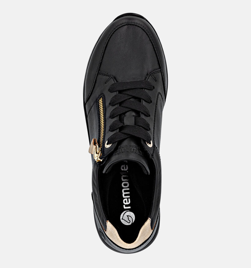 Remonte Zwarte Sneakers met Sleehak voor dames (379855) - geschikt voor steunzolen