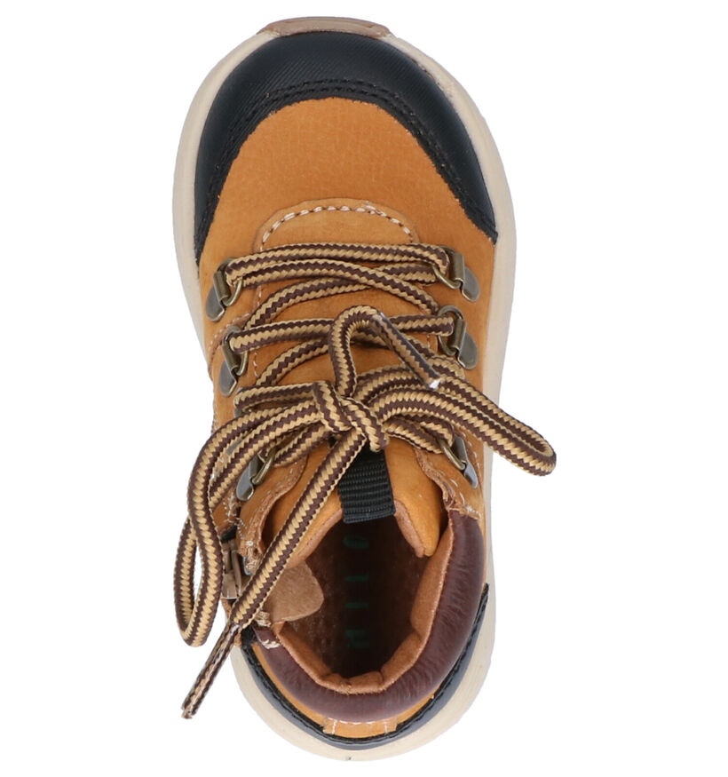 Milo & Mila Chaussures hautes en Cognac en faux fur (261382)