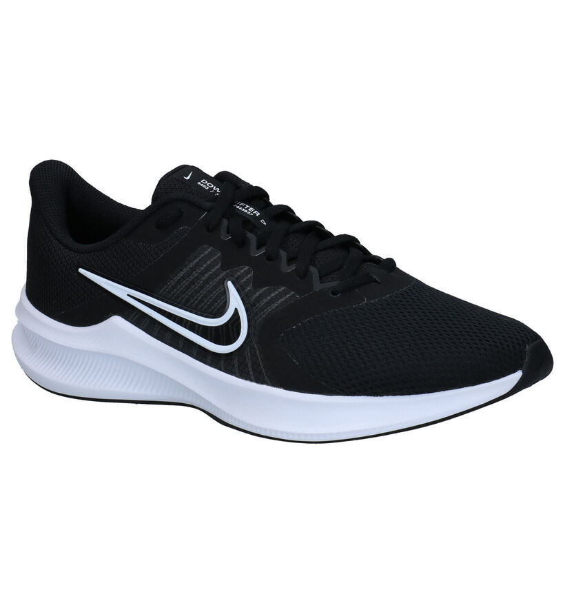 Nike Downshifter 11 Zwarte Sneakers in stof (299354)