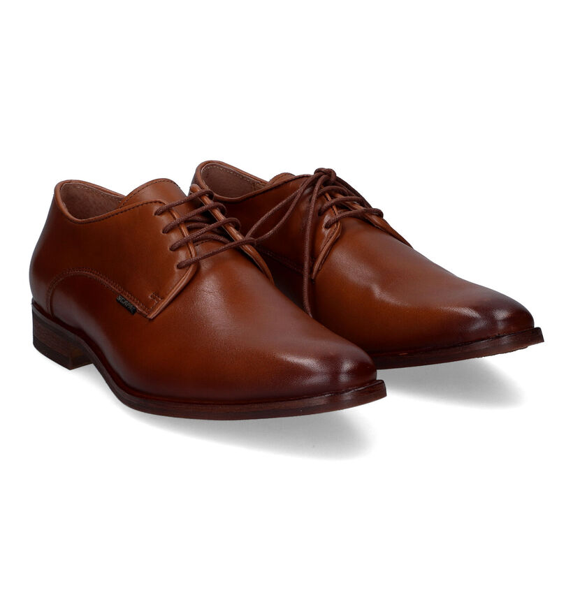 Scapa Cognac Veterschoenen in leer (317142)