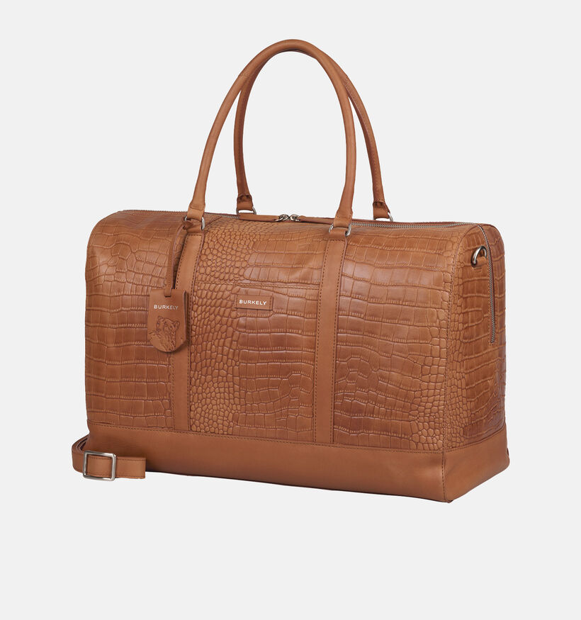 Burkely Colbie Leren Weekendtas Cognac voor dames (362980)