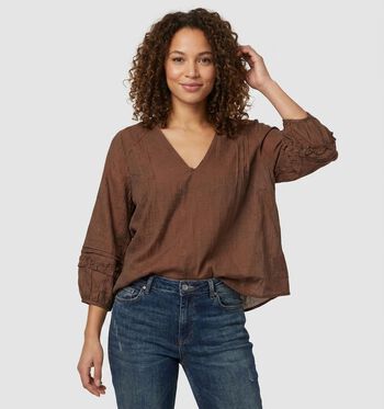 Vero Moda Blouses Blanc/Marron
