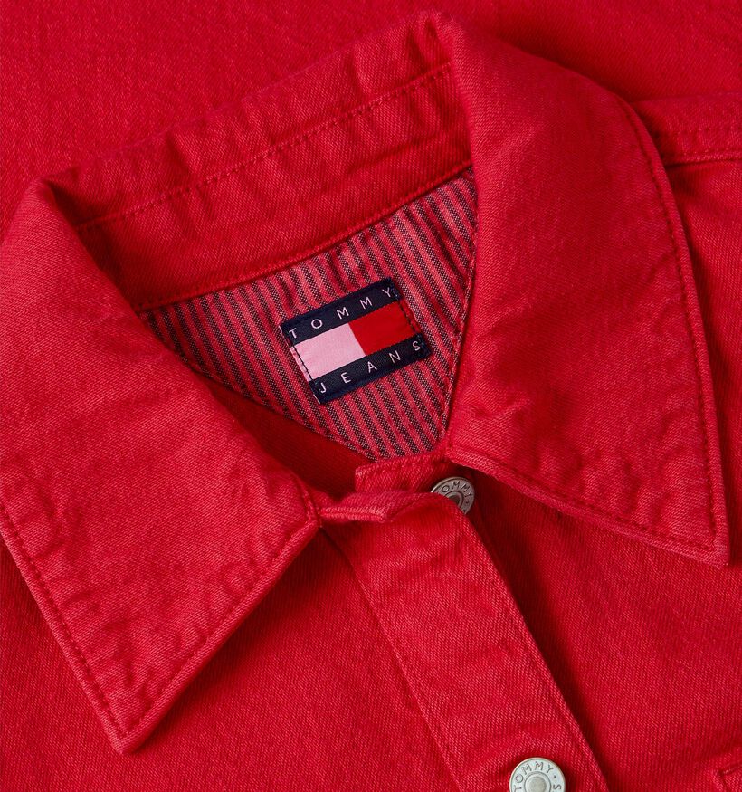 Tommy Hilfiger Twill Rode Jurk voor dames (375856)