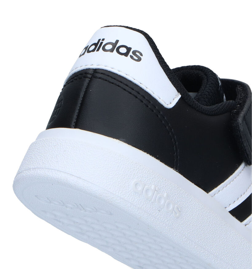adidas Grand Court 2.0 EL Zwarte Sneakers voor jongens, meisjes (324121)