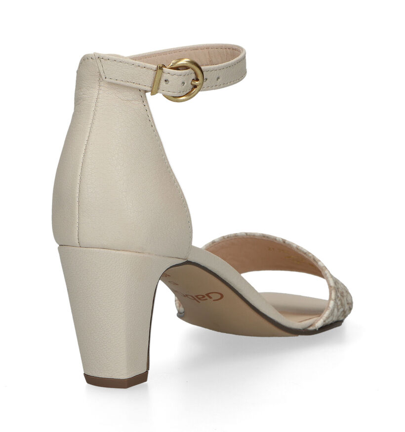 Gabor Gouden Sandalen met gesloten hak voor dames (329031)