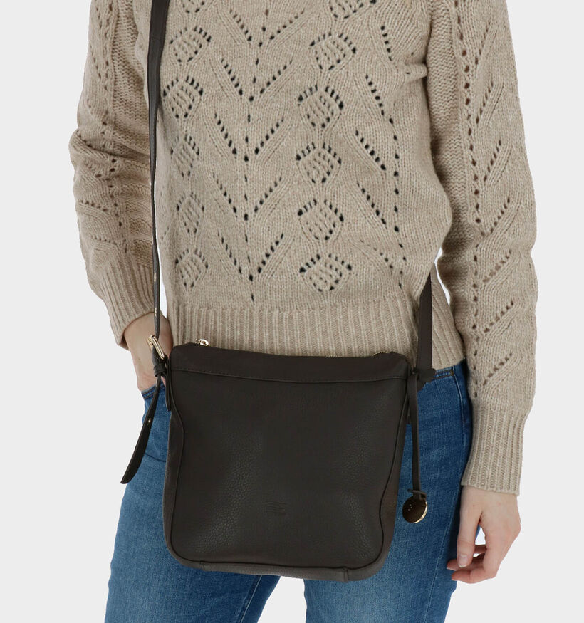 Crinkles Sac porté croisé en Brun pour femmes (342310)