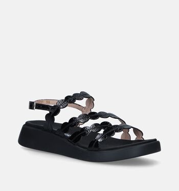 Wonders Sandalen Zwart