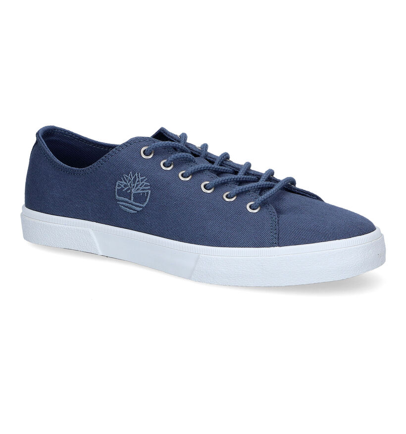 Timberland Union Warf Blauwe Sneakers in stof (304202)