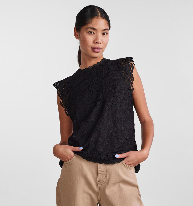 Pieces Colline Zwart Kanten Topje (323744)