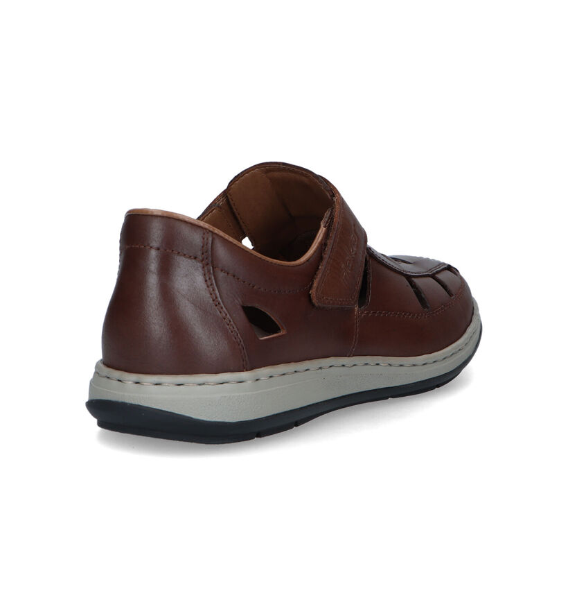 Rieker Bruine Sandalen voor steunzolen voor heren (339187) - geschikt voor steunzolen