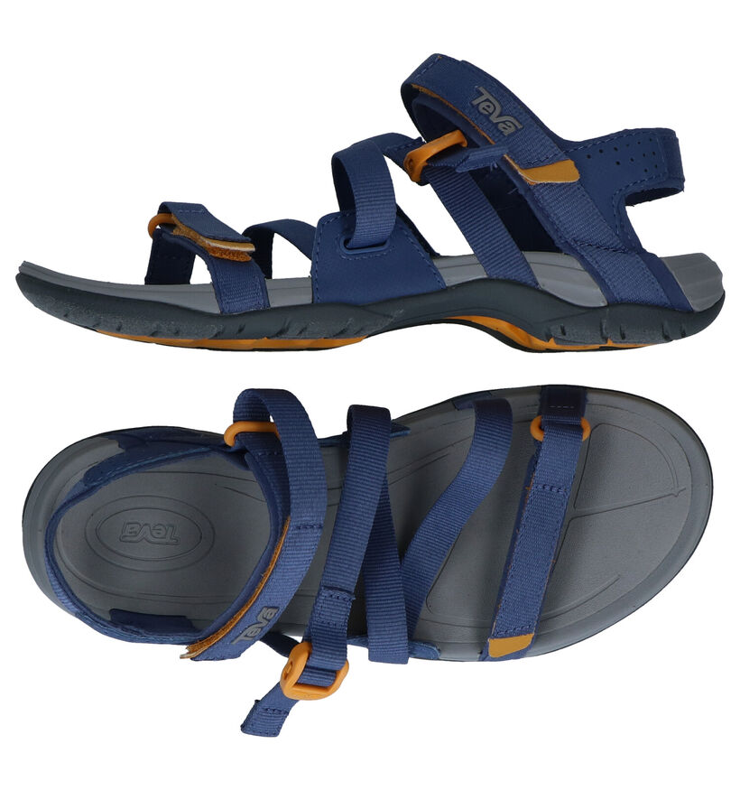 Teva Ascona Sport Blauwe Sandalen in stof (289104)