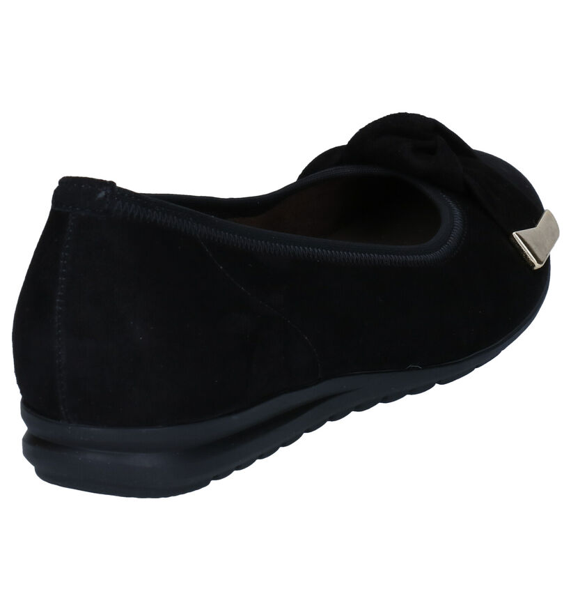 Gabor Easy Walking Ballerines en Noir en nubuck (282275)