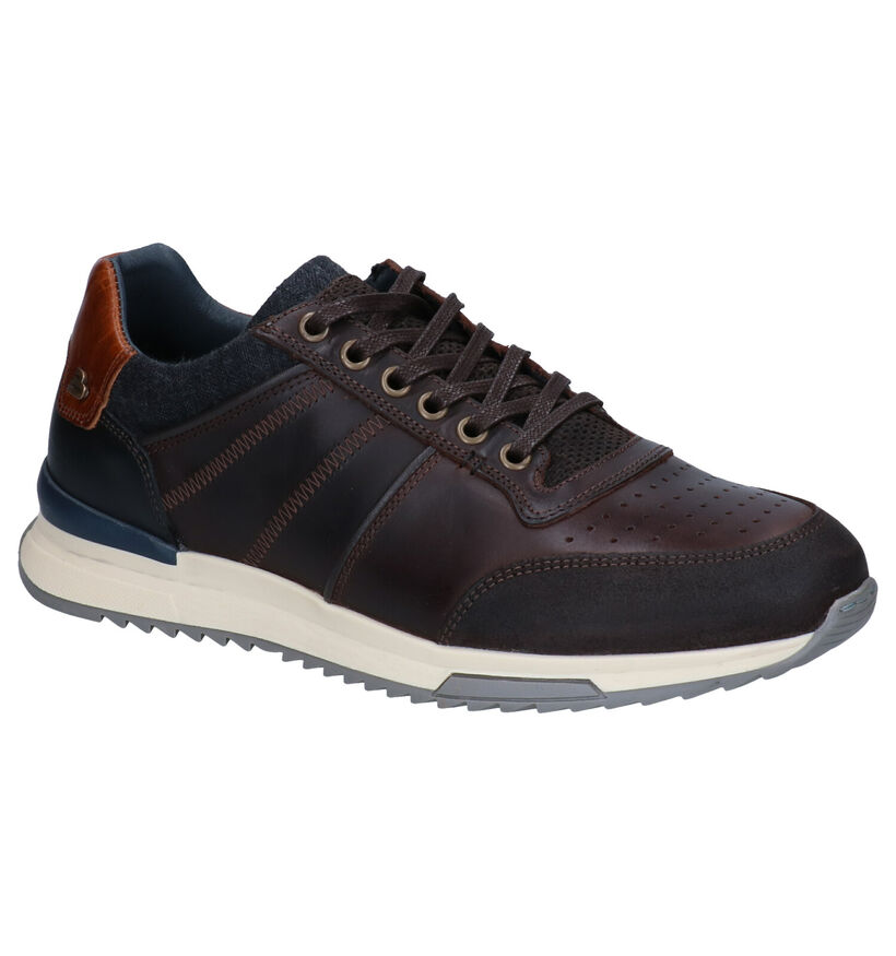 Bullboxer Cognac Veterschoenen voor heren (324232) - geschikt voor steunzolen