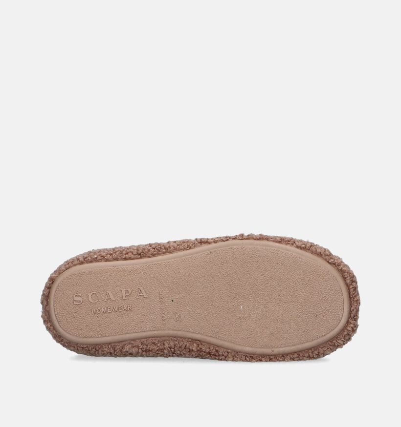 Scapa Pantoufles ouvertes en Cognac pour femmes (347327)