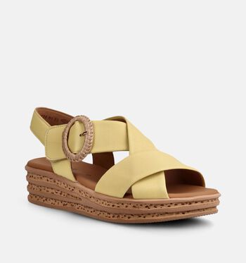 Gabor Best Fitting Sandales Blanc/Jaune/Or