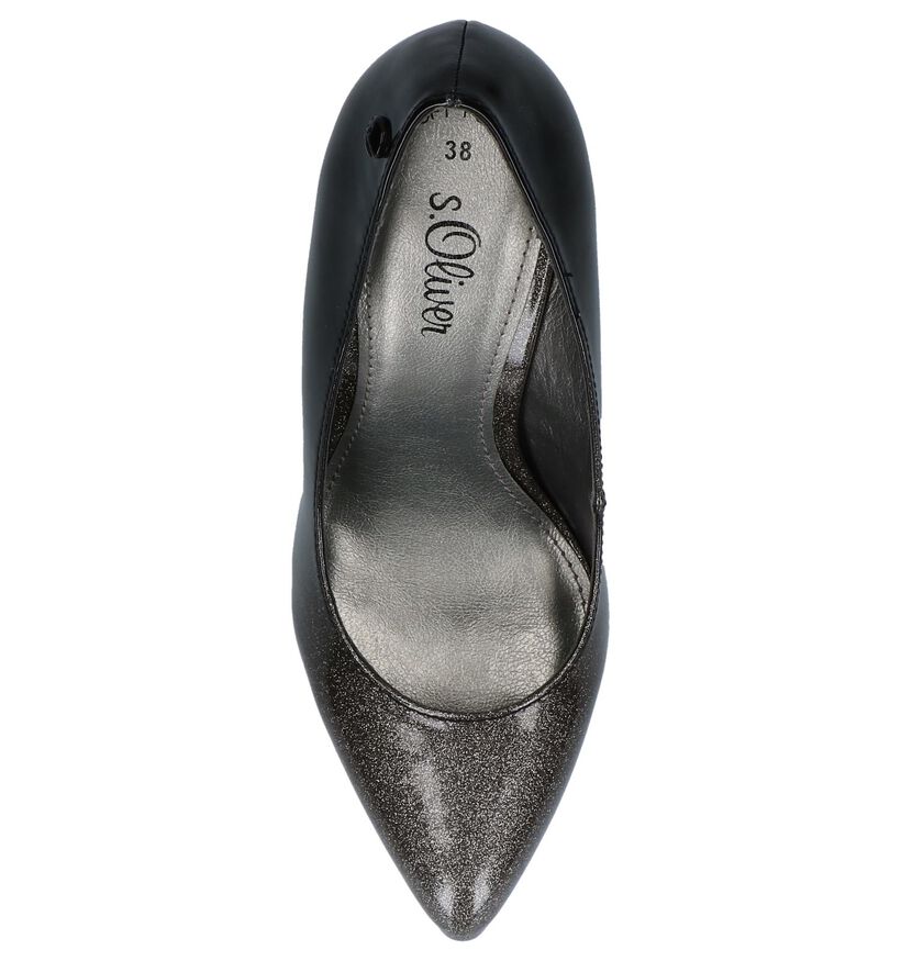 s. Oliver Pumps Zwart/Zilver met High Heels, , pdp