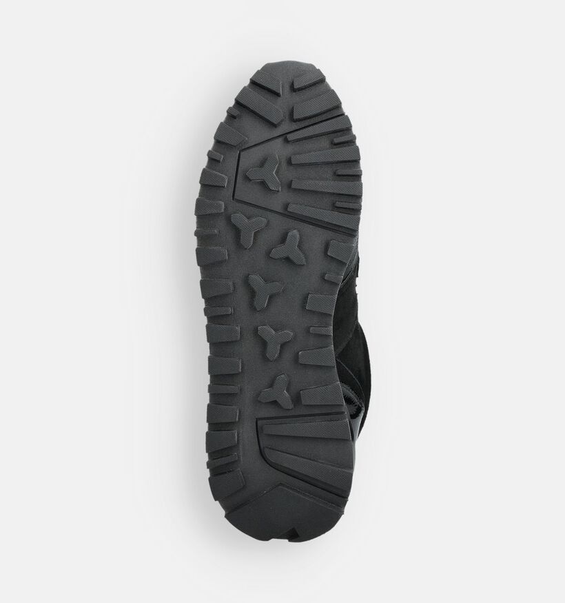 Nathan-Baume Combi Flanel Chaussures à enfiler en Noir pour femmes (363615) - pour semelles orthopédiques