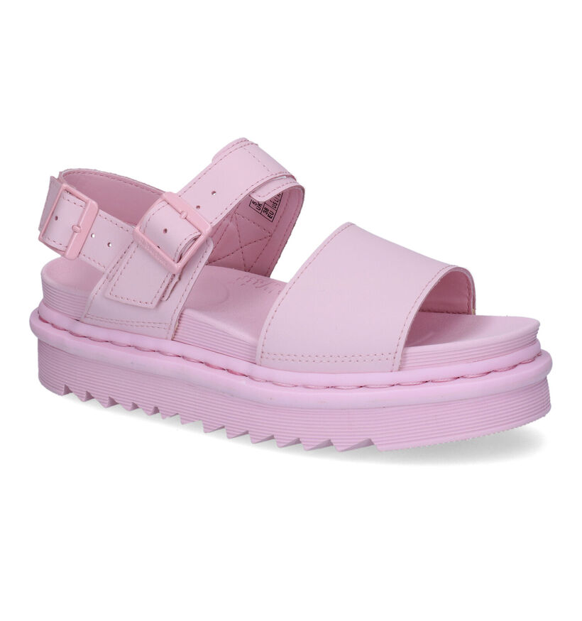 Dr. Martens Voss Mono Gele Sandalen in leer (303545)