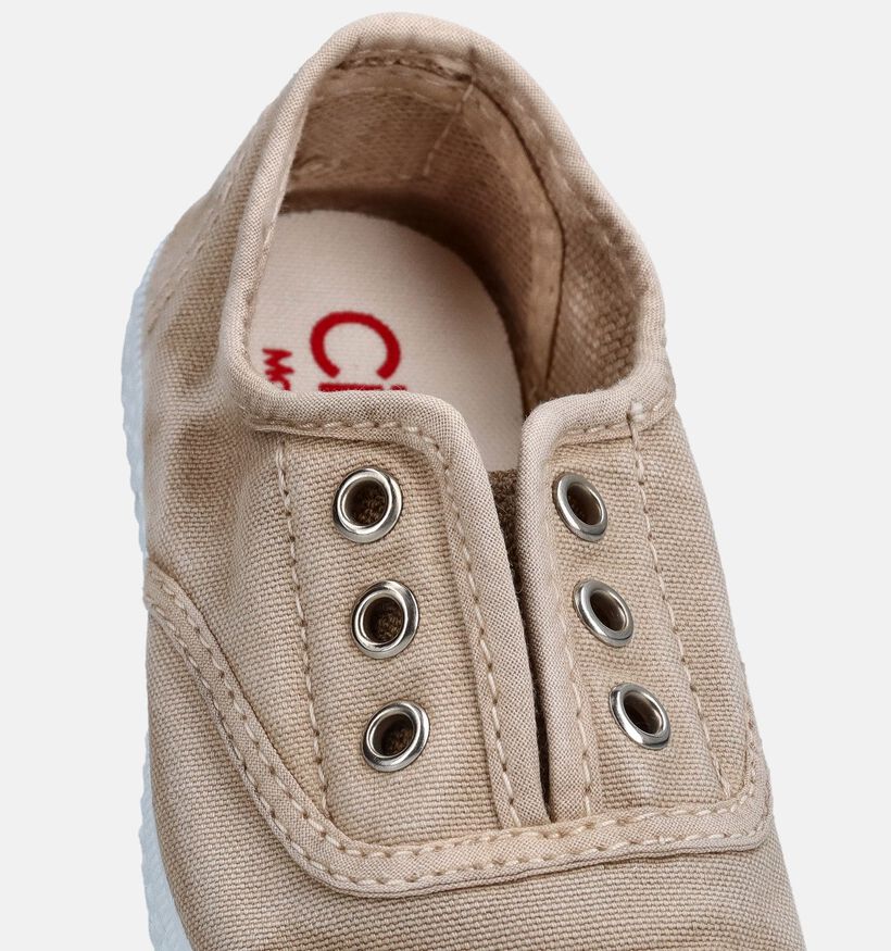 Cienta Baskets en Beige pour filles, gar&ccedil;ons (372155) - pour semelles orthop&eacute;diques