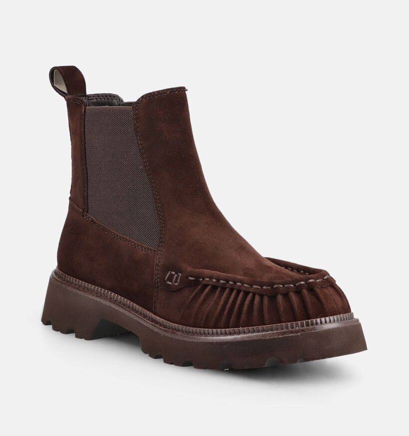 Tamaris Bottines Chelsea en Brun fonc&eacute; pour femmes (380800)