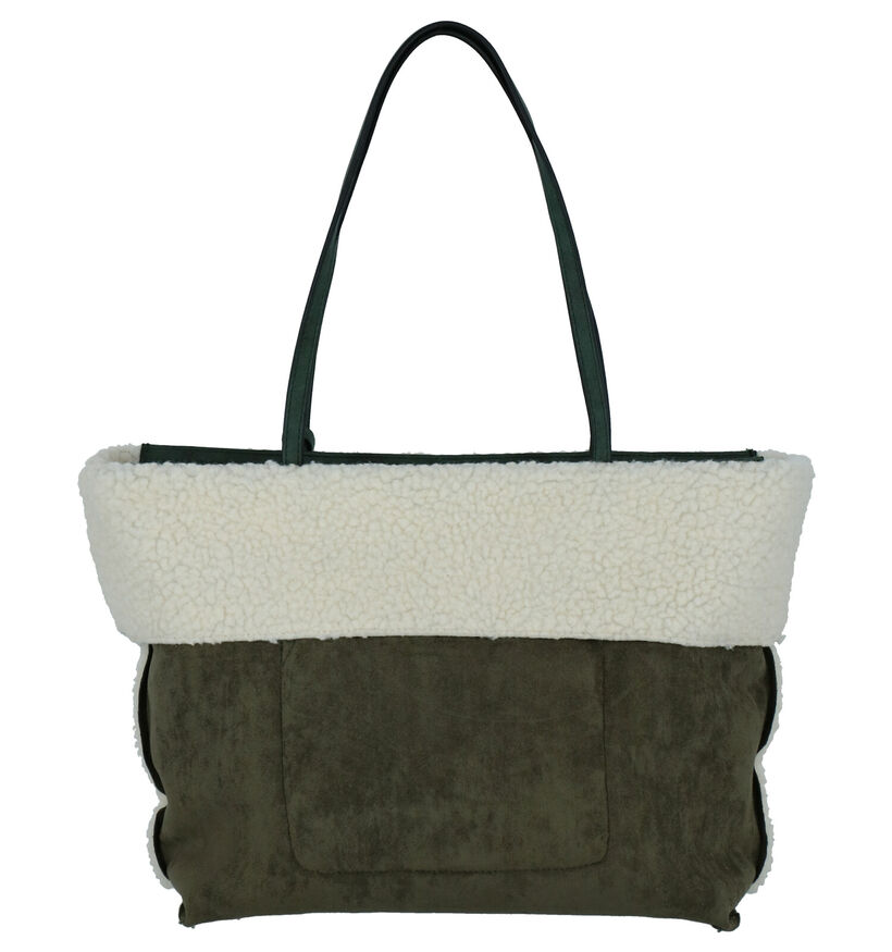 Emily & Noah Kaki Shopper in faux fur (260879)