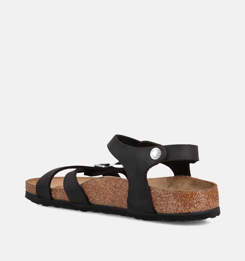 Birkenstock Kumba Natural Leather Zwarte Sandalen voor dames (368222)
