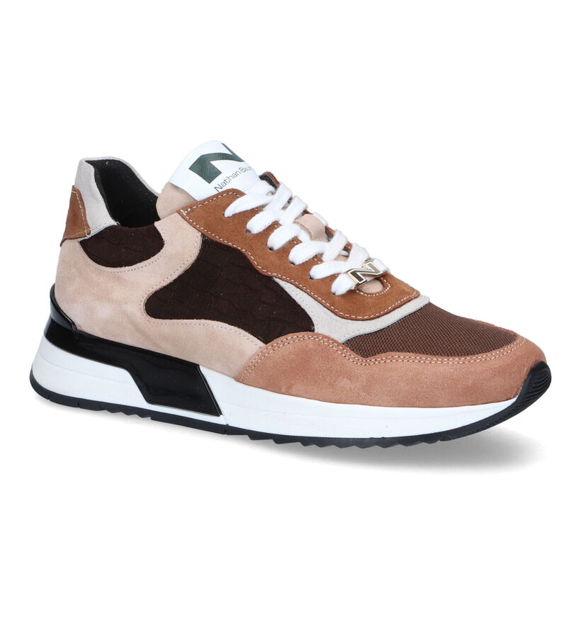 Nathan-Baume Baskets casual en Marron pour femmes (316576) - pour semelles orthopédiques