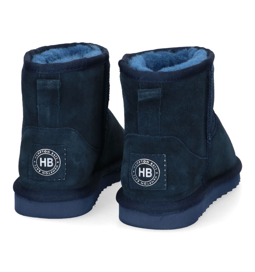 Hampton Bays Bottes de neige en Bleu foncé en daim (300086)