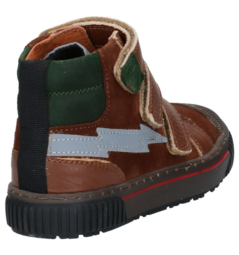 Milo & Mila Cognac Hoge Schoenen in leer (256361)