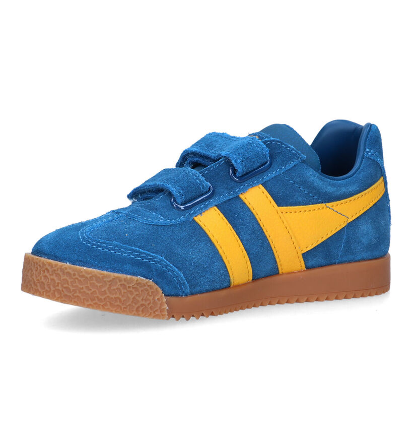 Gola Harrier Strap Blauwe Sneakers voor meisjes, jongens (335822)