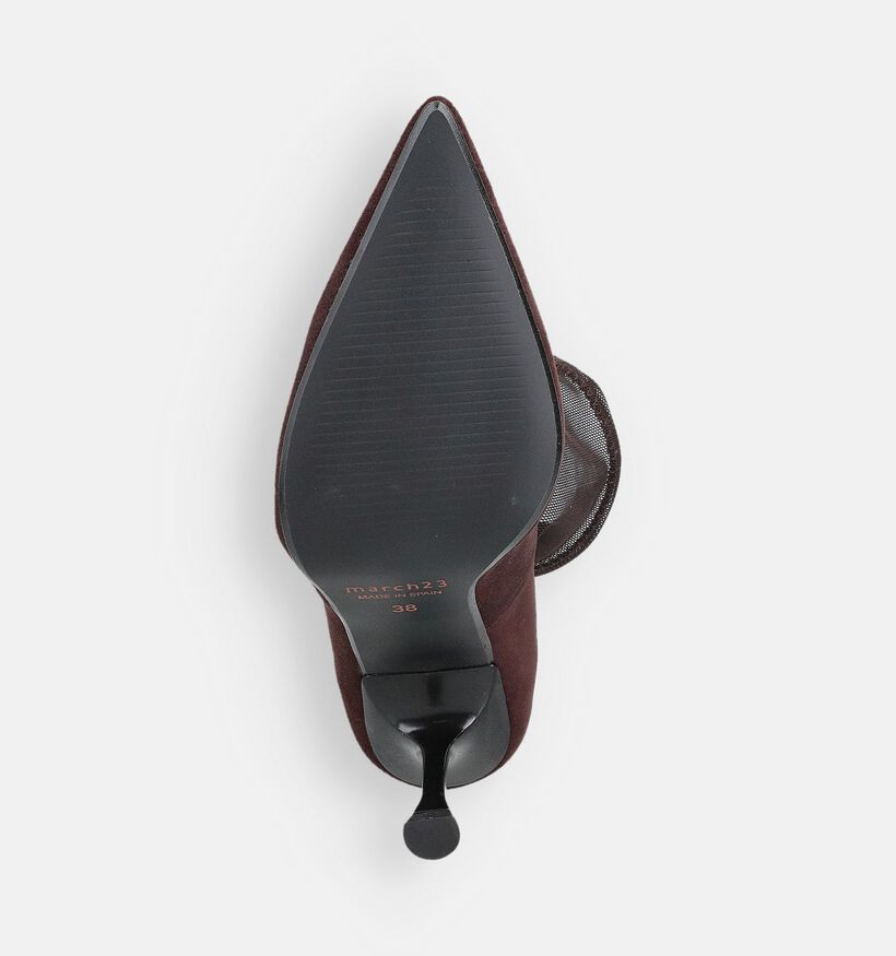 March23 Vasco Chocolate Mesh Escarpins en Brun foncé pour femmes (364196)