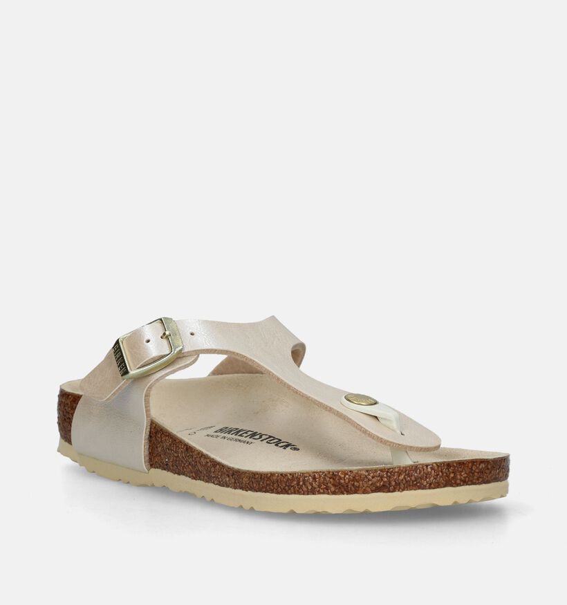 Birkenstock Gizeh BS Witte Teenslippers voor meisjes (338081)