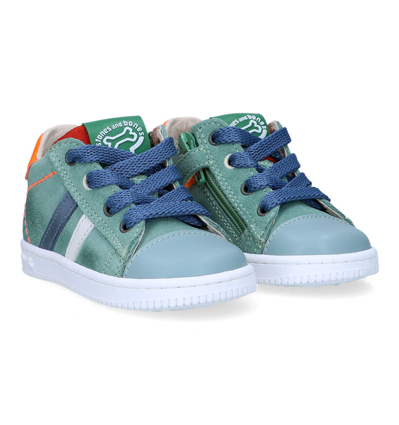 STONES and BONES Nepo Groene Babyschoenen voor jongens (329447) - geschikt voor steunzolen
